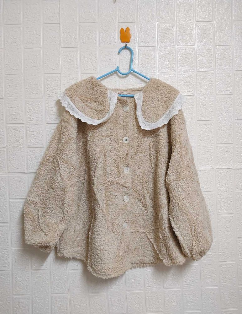 🎀Peter Pan Collar Teddy Jacket 🎀