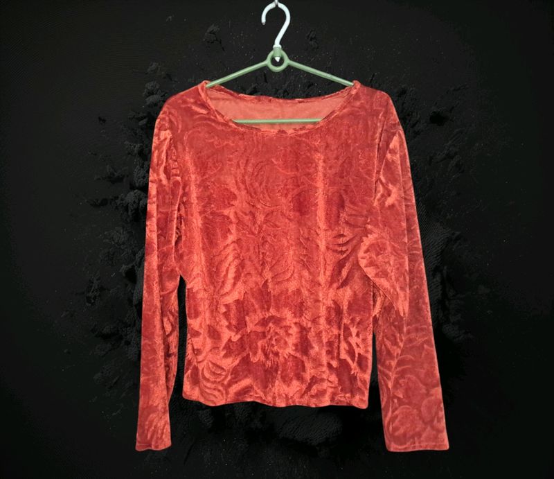 Velvet Sun Shine Orange Top