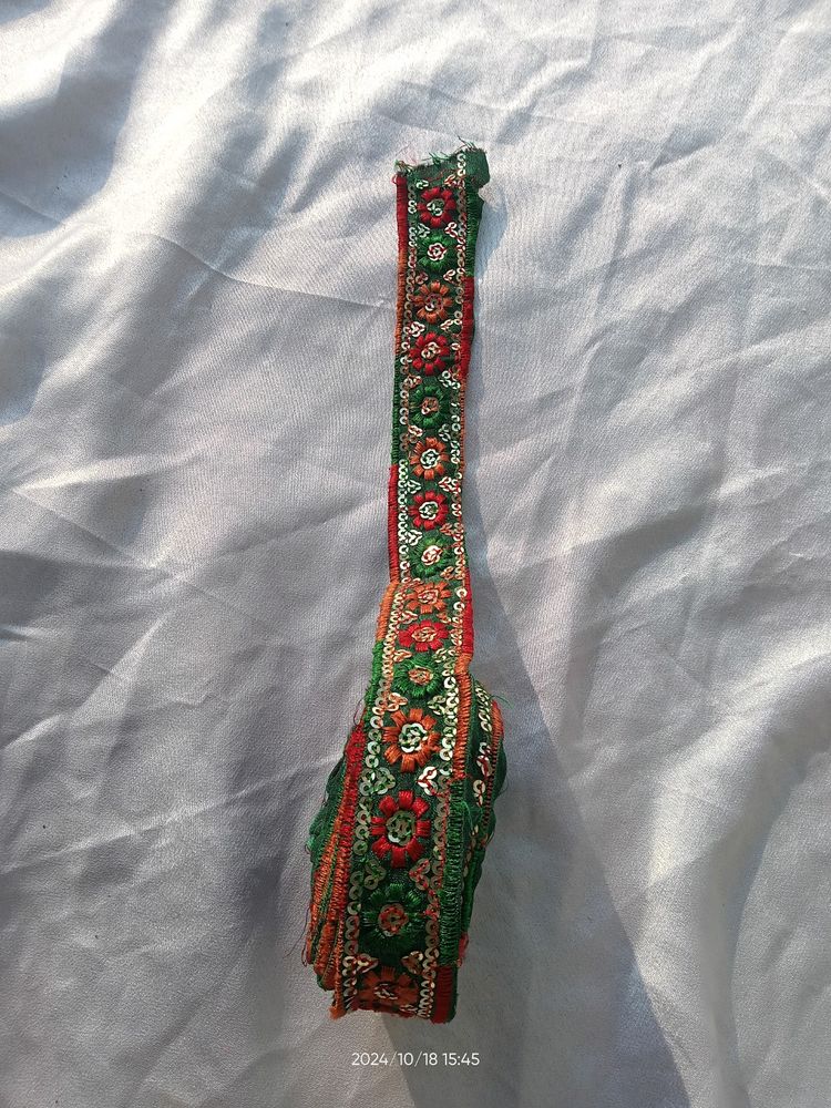 Green Lace/ Border For Sare/Dupatta