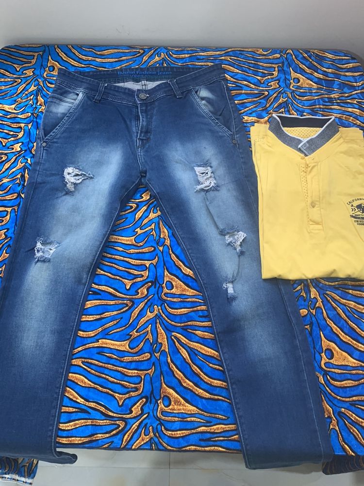 Combo T-shirt And Jeans Pant