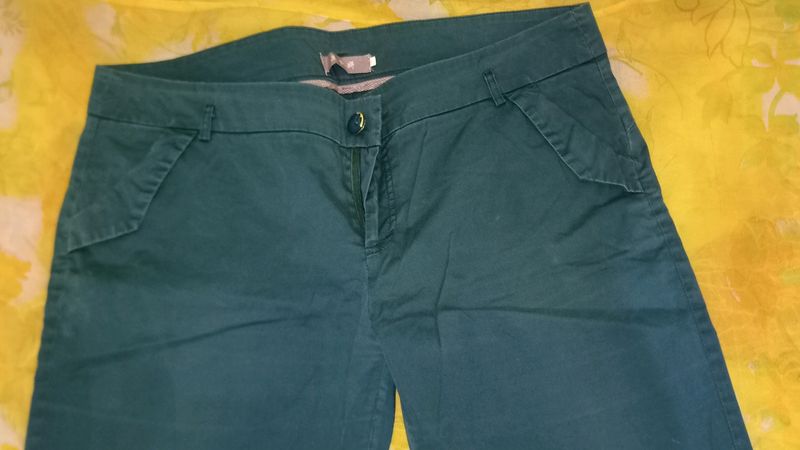 Korean Dark Green Jeans