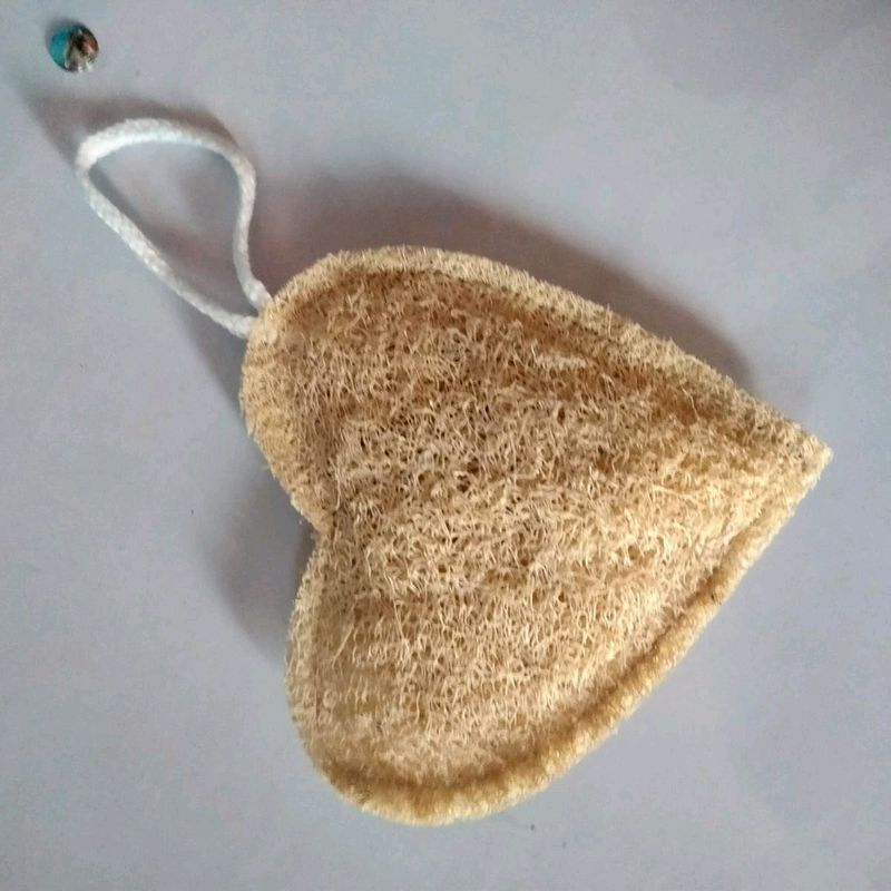 Heart Shape Natural Loofah