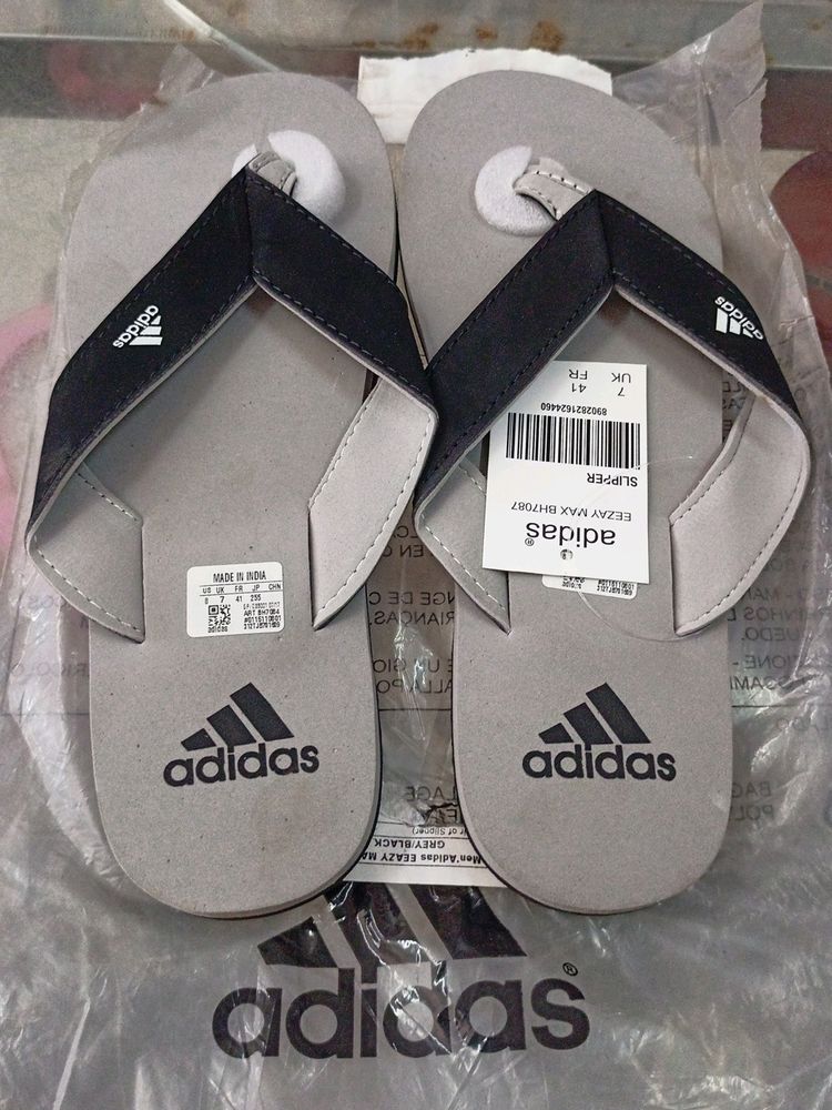 Adidas Grey Color Slippers