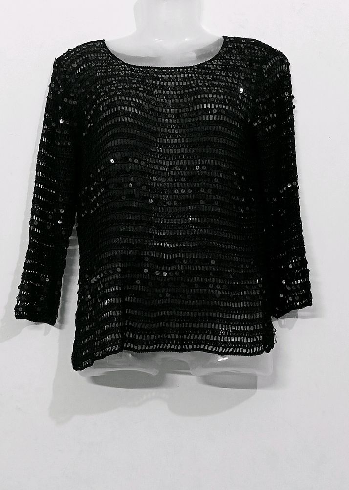 Black Net Top