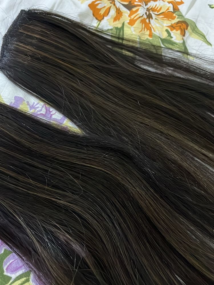 Synthetic Hair Extension Of 2 Pieces