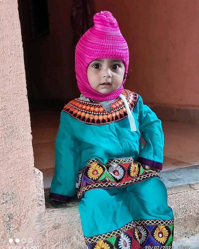 Gujrati Style Baby Girl Plazo Set