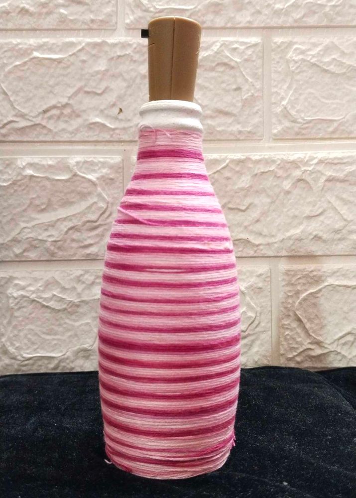 Handmade Threaded Bottle Lamp 🛋️