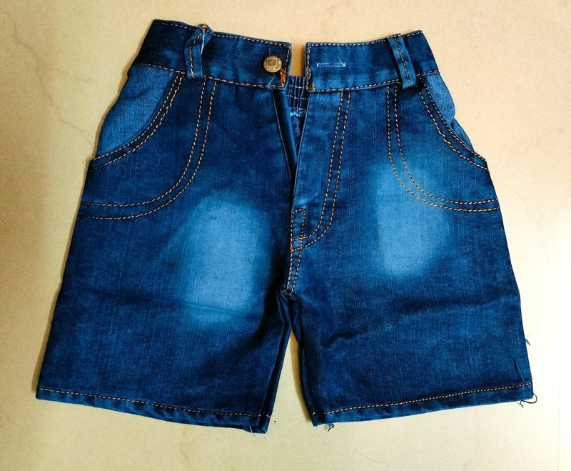 Brand New Baby Boy's Denim Pant With Back Elastic