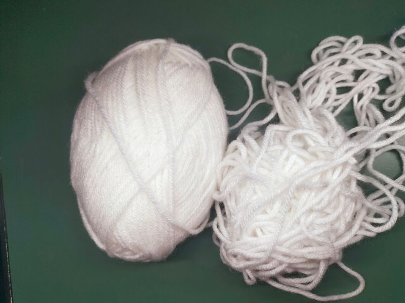 Crochet Wool White