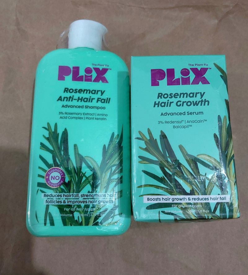 Plix Rosemary Serum & Shampoo Kit