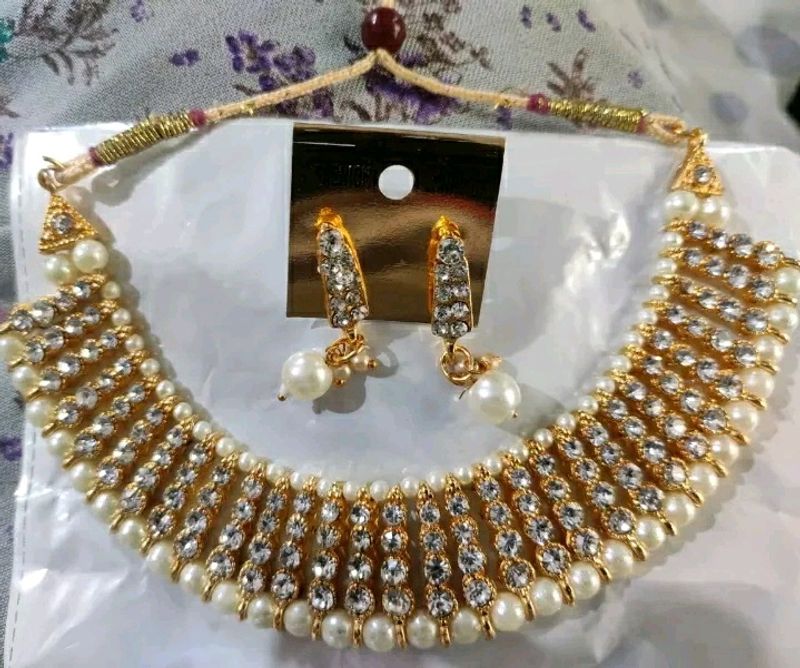 Gold Plated Combo Jewellery Sat