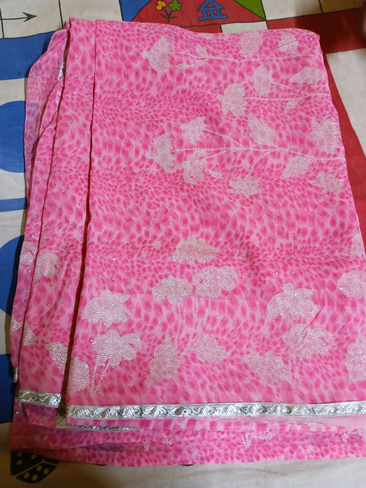 Baby Pink Saree