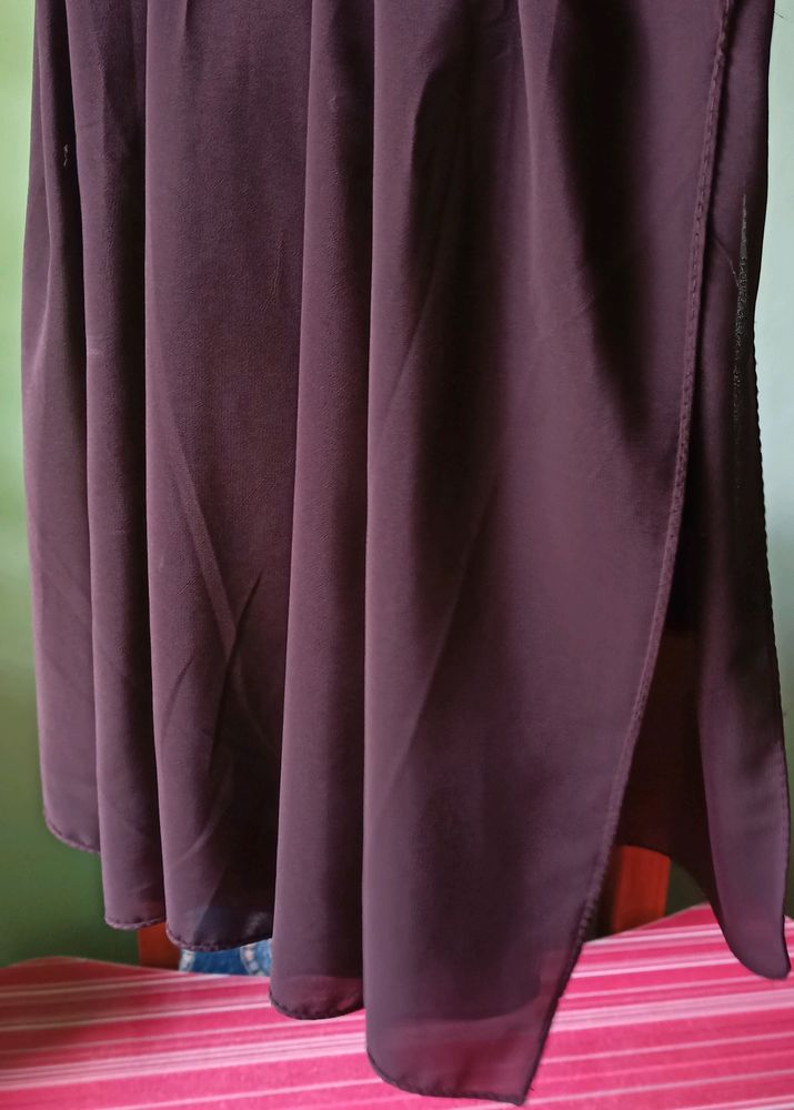 Chiffon Hijab Brown/ Coffee Brown