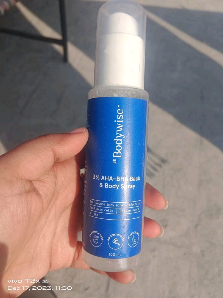 3% AHA BHA Back & Body Spray By Be bodywise