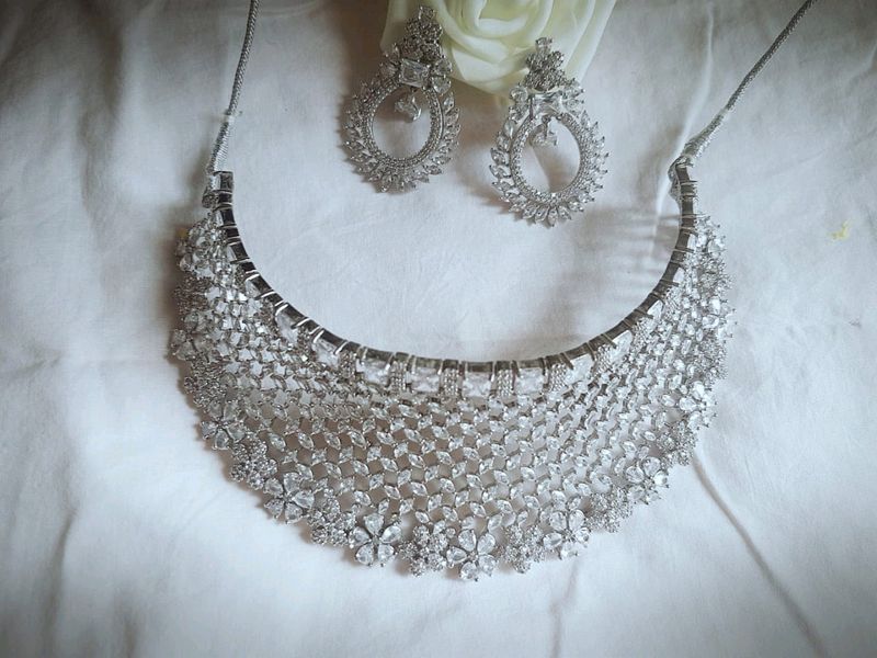 American Diamond Necklace Set