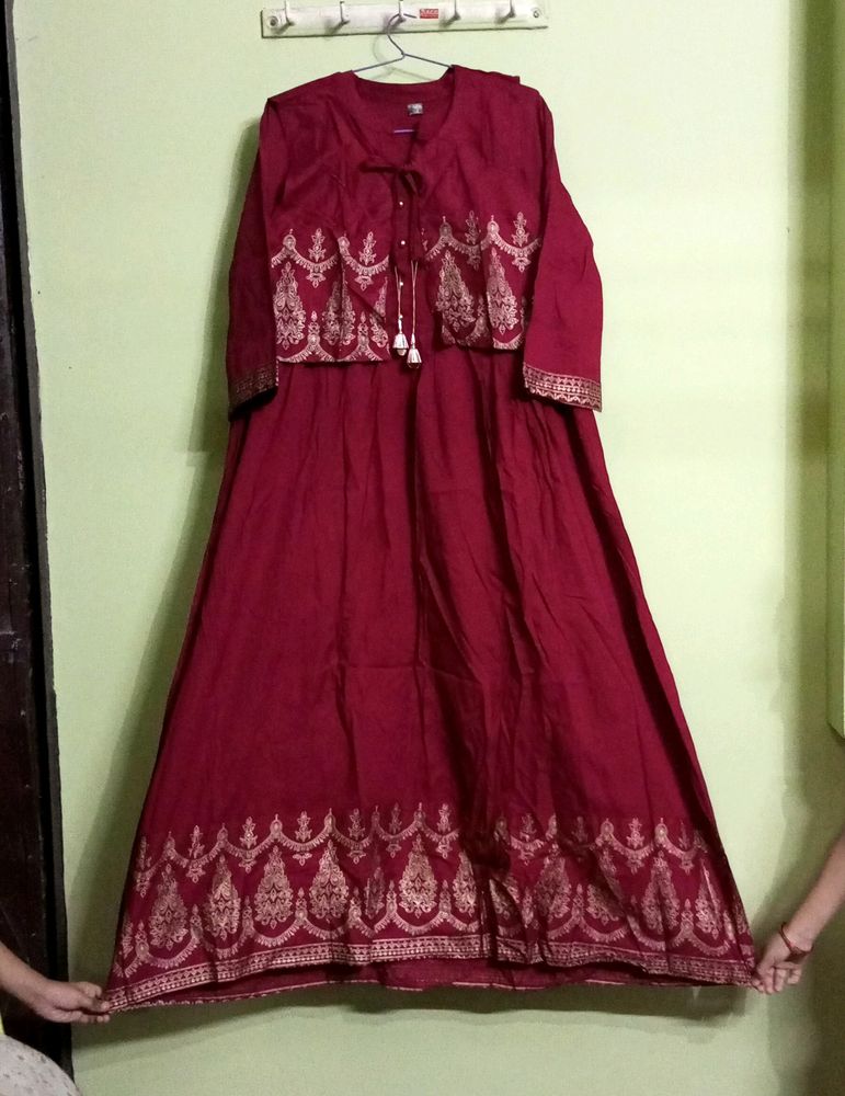 New/Unused A Line Kurti With Jacket