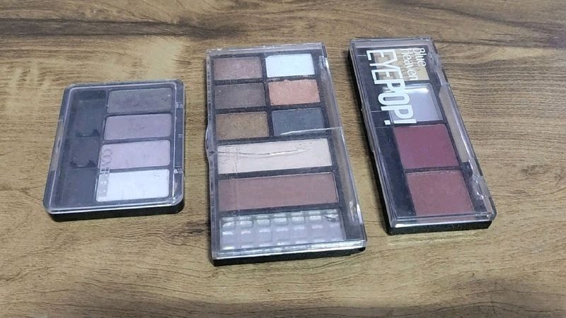 3 Eyeshadow Palettes Combo