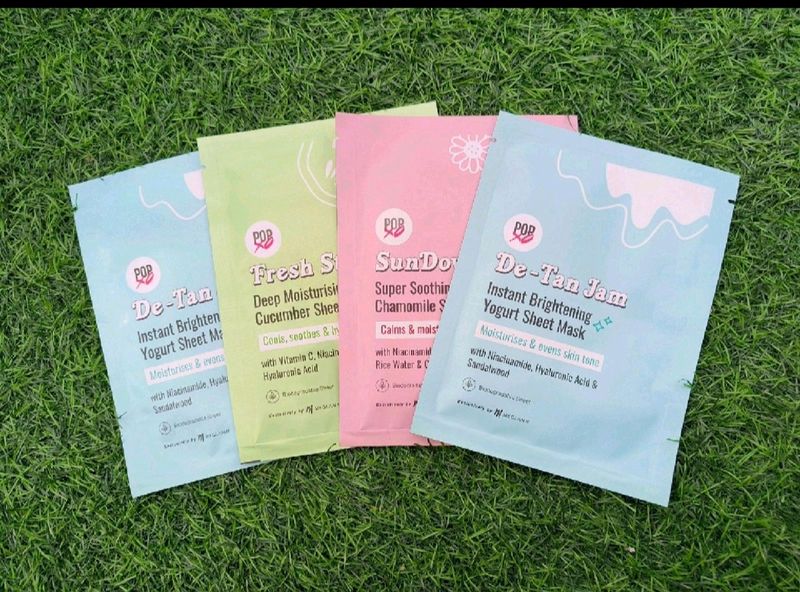 Combo Of 4 Sheet Masks