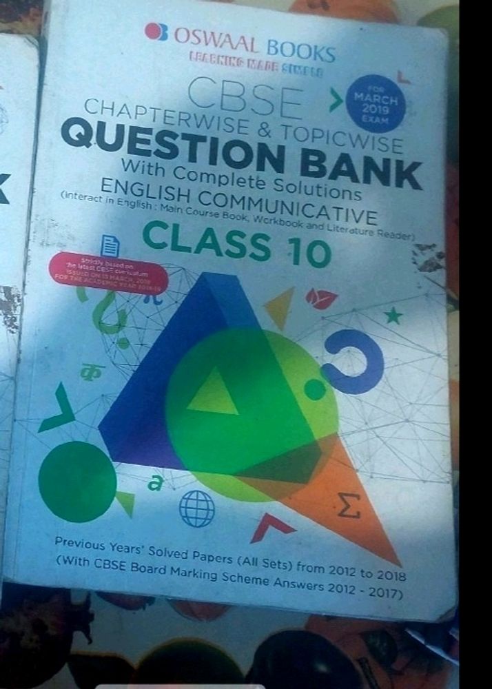 Oswaal Book Class 10 ENGLISH Question Bank