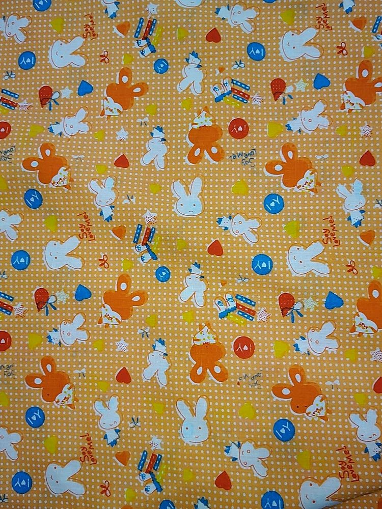 4 Meter Kids & Baby Print Pure Cotton Fabric