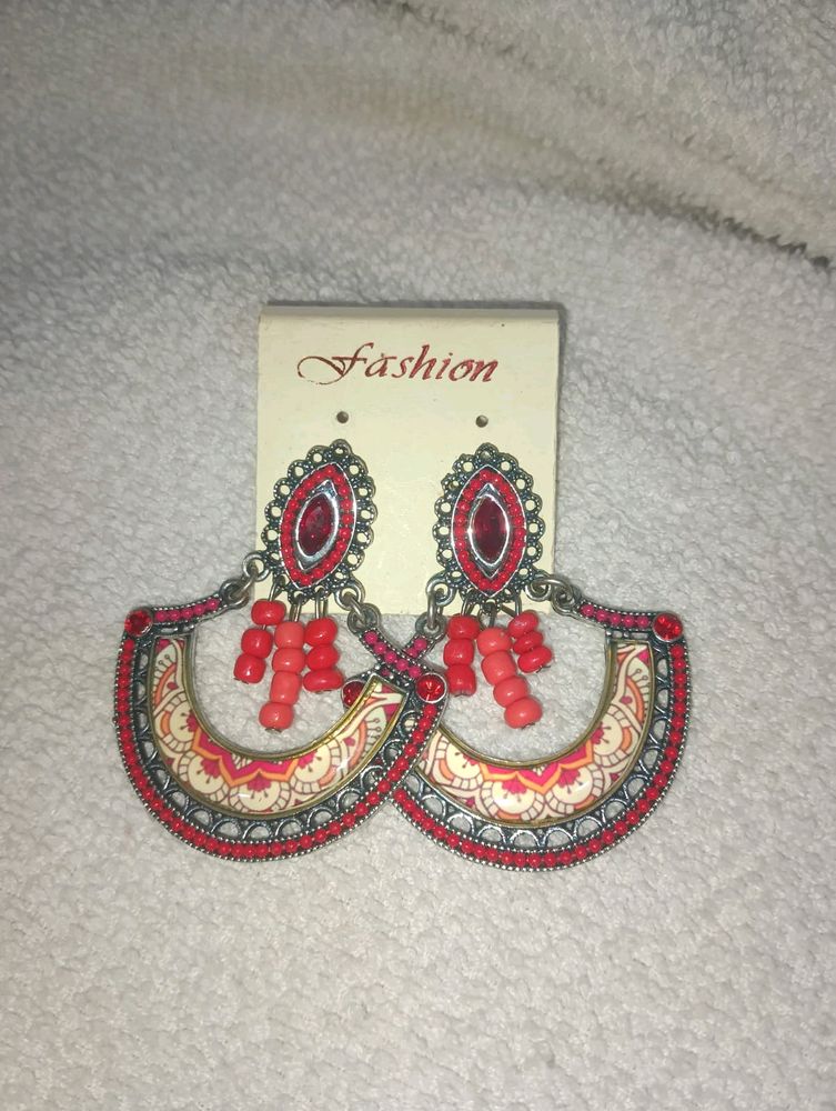 Beautiful  Red Earrings