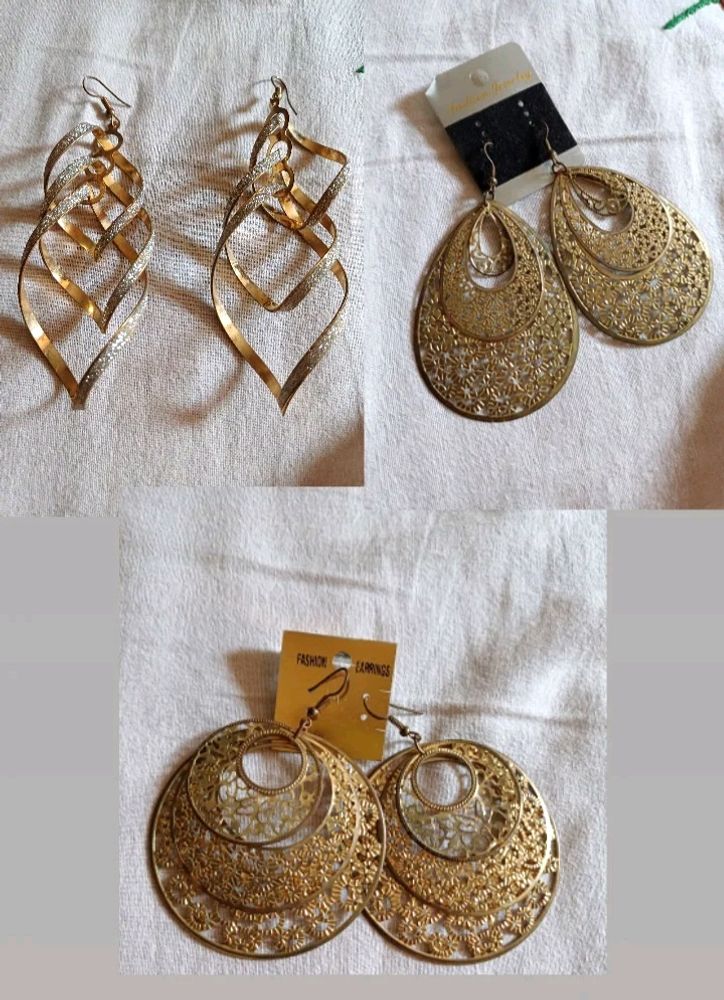 Combo Of 3 Long Earrings For Women