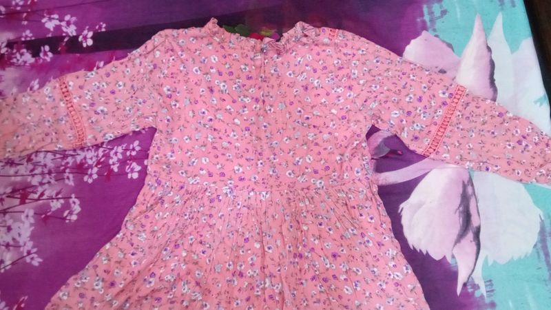 Flower Print Pink Top