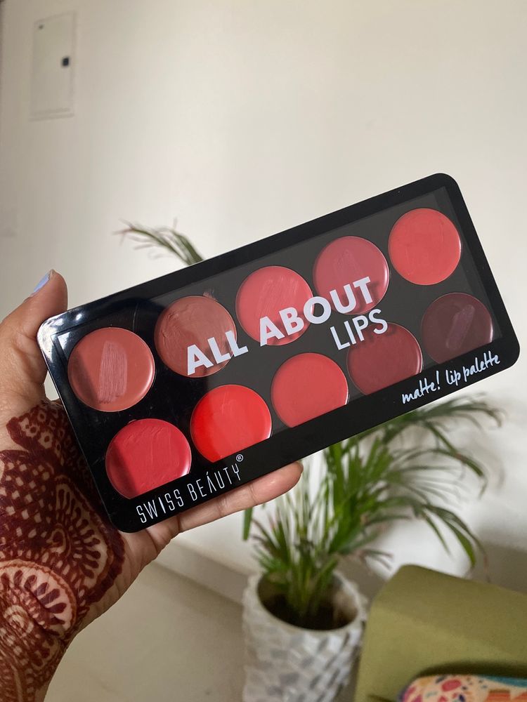 Selling 10 Lip Color Palette For Just Rs.99/-