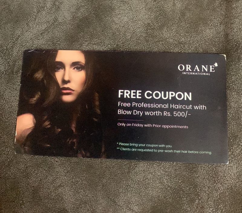 Free Proffesional Hair Cut Voucher