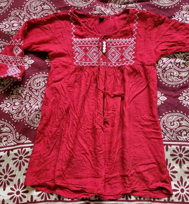 Embroidery Cotton Top