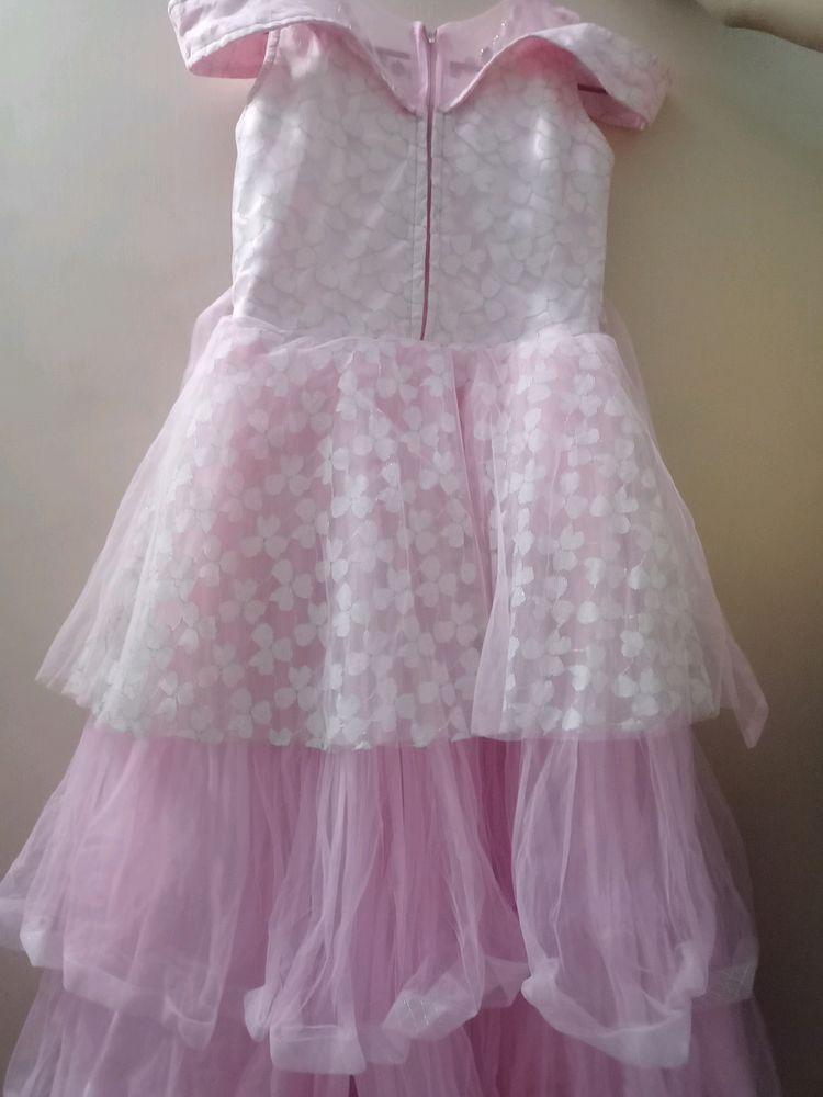 Barbie Beautiful pink Gown For Girls