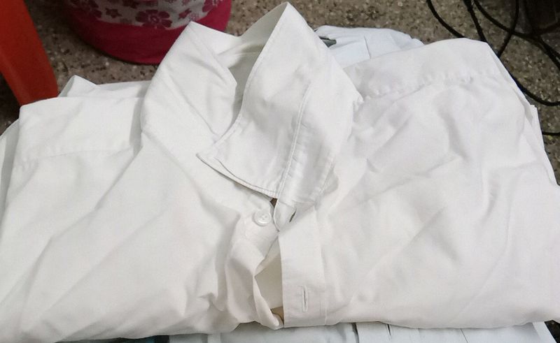 Cambridge 46 Size White Shirt With, One Free