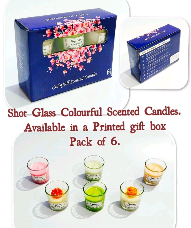 Beautiful Scented Candles Set Of 6