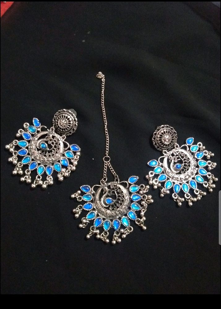 New Oxidised Earning Tika Set