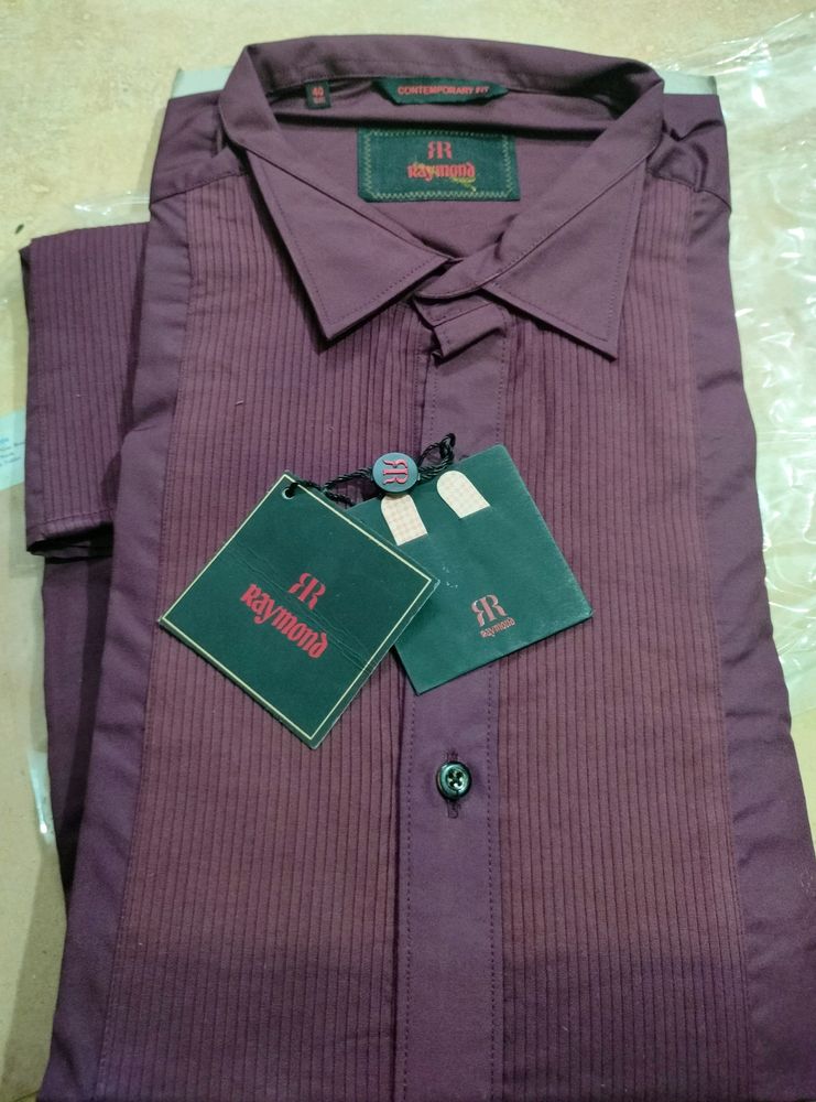 A Brand New  Dark Maroon Raymond's Formal Shirt