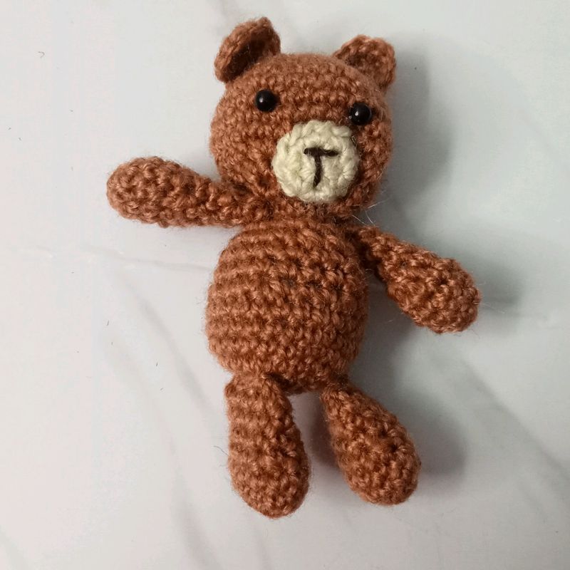 Brown Crochet Teddy