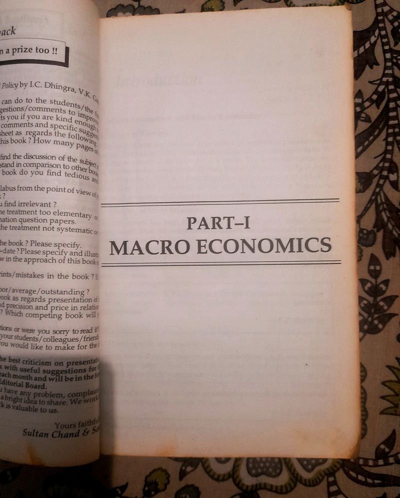 Macro Economics For Undegraduates