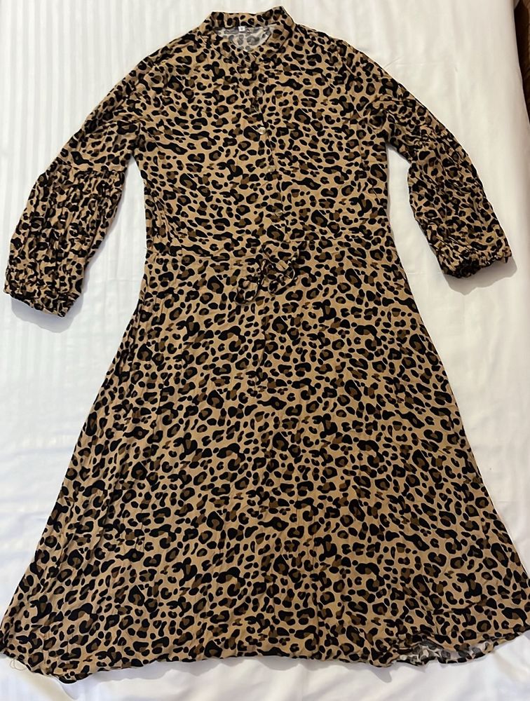 Leopard Print Dress - New