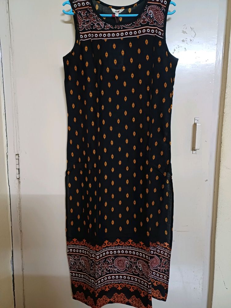 Printed Sleeveless Kurta