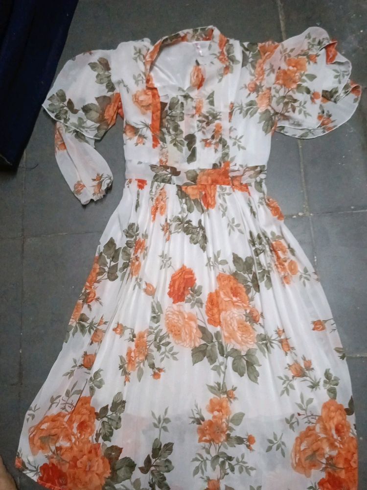 Floral Long Frock