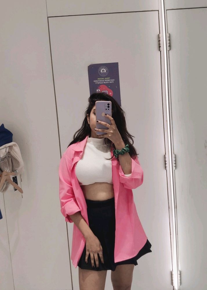 Pink Oversized Shirt