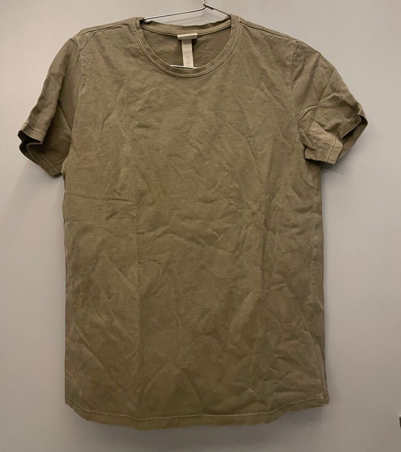 Olive Green Regular Tshirt From H&M- New Condition