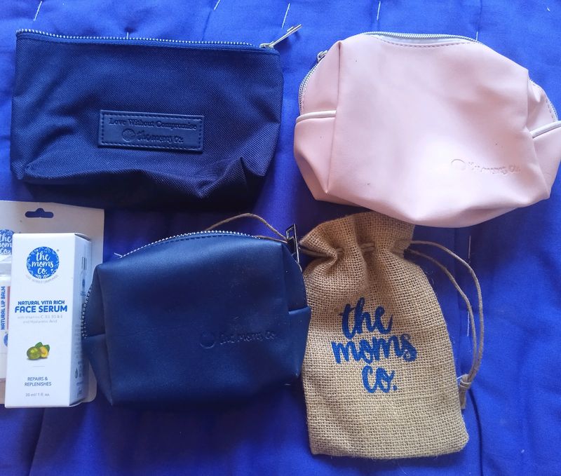 Combo Of Mom's Co Pouches& Manish Malhotra Wipes