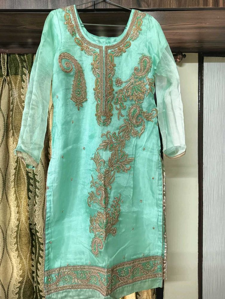 Mint Green Sharara Set