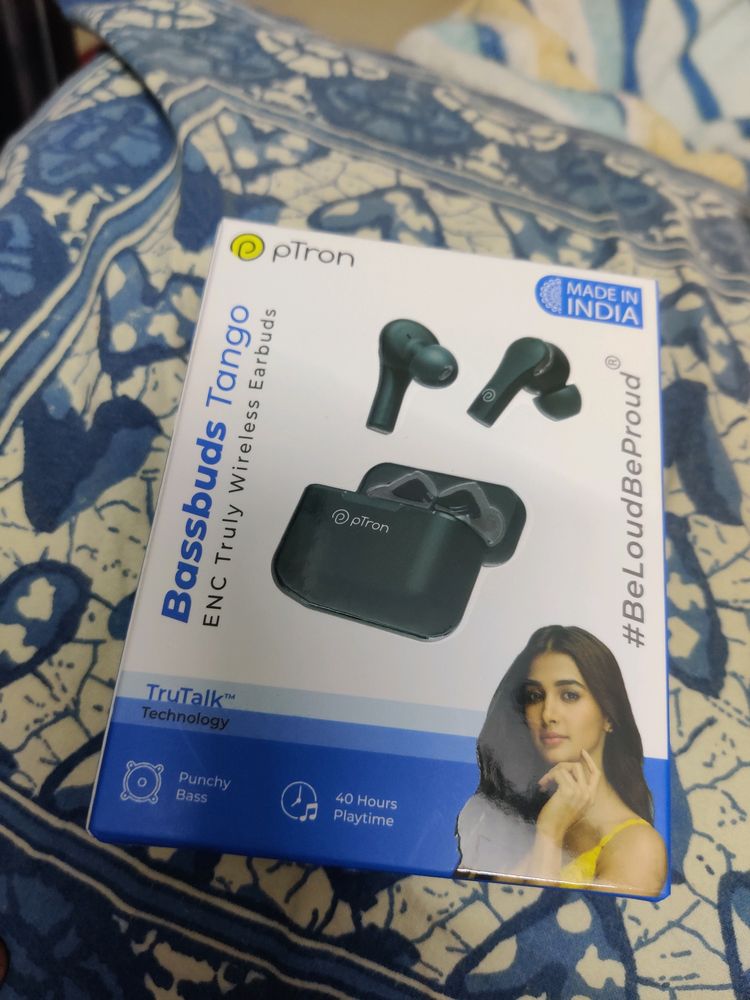 PTron Bassbuds Tango Bold Black