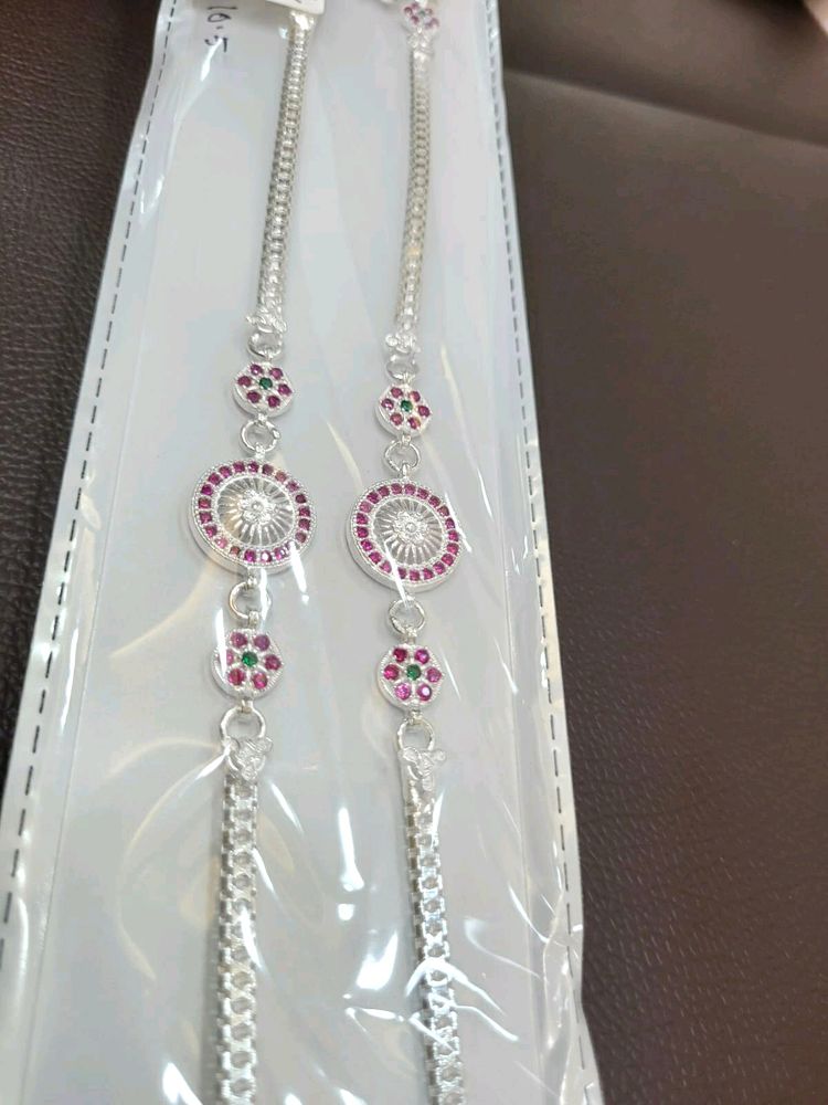 Latest Silver Anklets Payal Chain