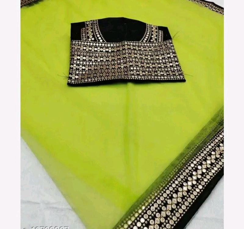 New With Tag Saree 💚& Blouse Pc