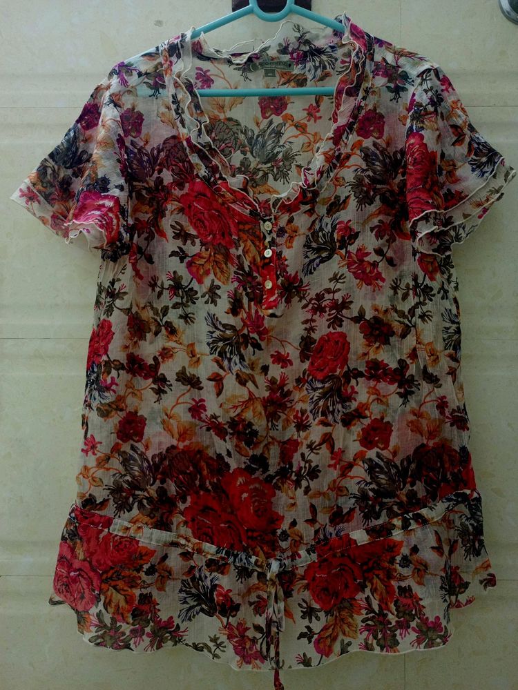 Floral Printed Top For Women's