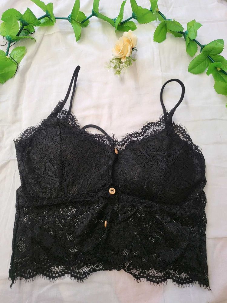 New Fancy Black Bralet