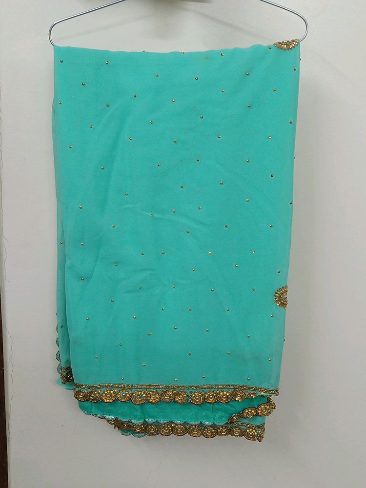 Light Green Colour Saree